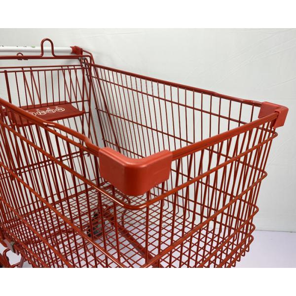 tipo asiático carretilla de la alta capacidad de la tienda de general 240L de las compras del metal del acero