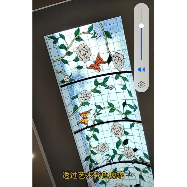 Красивое Тифни изогнутый стиль стеклянные декорации домашних комнат для крыши стеклянные купола потолок