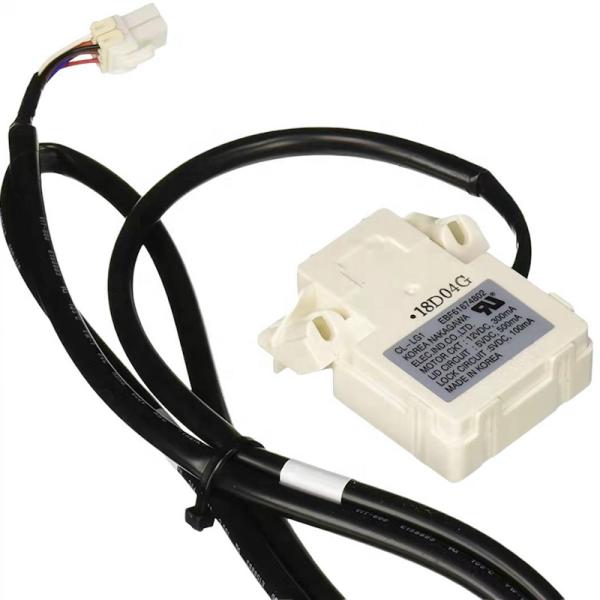 Surmount EBF61674802 Conmutador de cerradura de la puerta de la lavadora para LG Negro Original Blanco