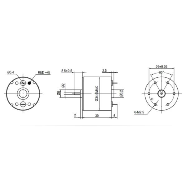 Электроинструменты Мотор 12В 7500RPM 50GF.CM Микромотор KG-500DC12