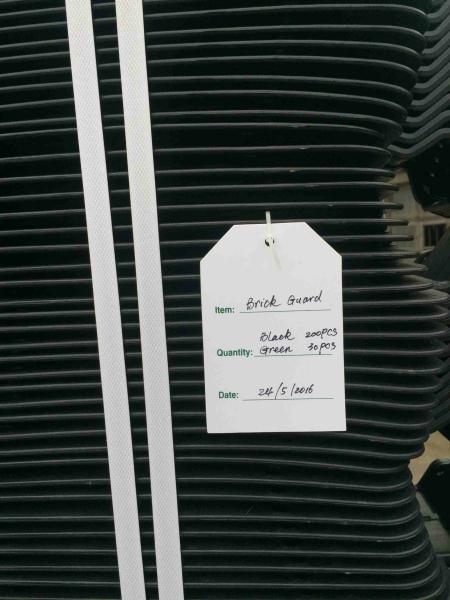 Construction Scaffolding Safety Products , Black Plastic Scaffold Brick Guards