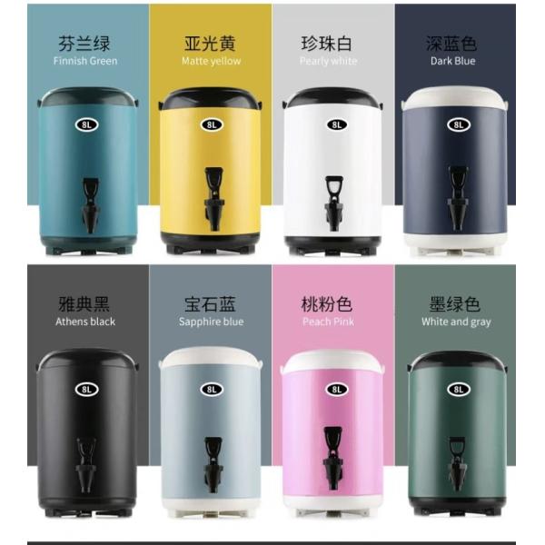 cubo de acero inoxidable del termo del té de la leche del barril del agua 12L