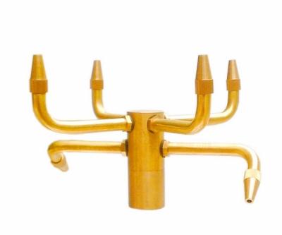 Bocais de bronze da fonte da lagoa das cabeças de pulverizador da fonte de água do bocal de jato da fonte da pirueta