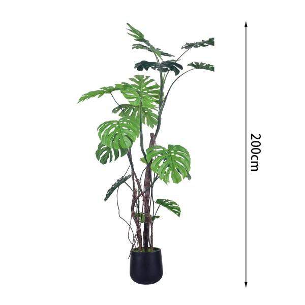 Commercial-Grade life like high realistic monstera artificial plant