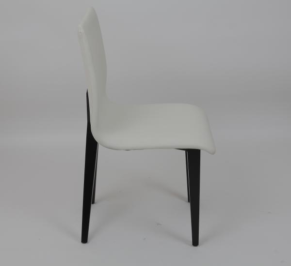 White Leather Fabric Furniture Dining Room Office Chairs Luxury Modern