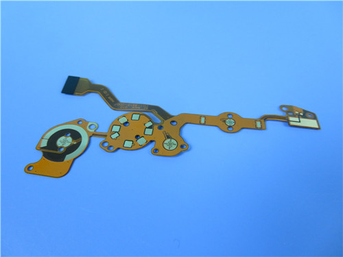 Dual Layer Flexible Printed Circuit PCB (FPC) Built on Polyimide With Stiffener for PLC Automation