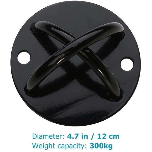 Стандартная стена потолок крепление крепление для тренажерного зала дома подвески ремни кольца фитнес-тренинги йога качаться боевые веревки