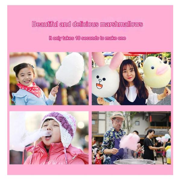 Easy-to- 220V Cotton Candy Machine with Adjustable Gas Wire Speed and 19 KG Capacity