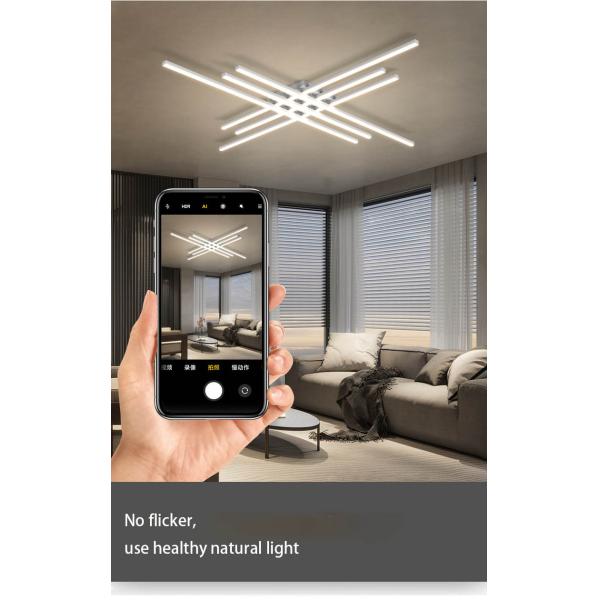 White LED Ceiling Light for Living Room Aluminum Lamp Body Large Size Bedroom Light