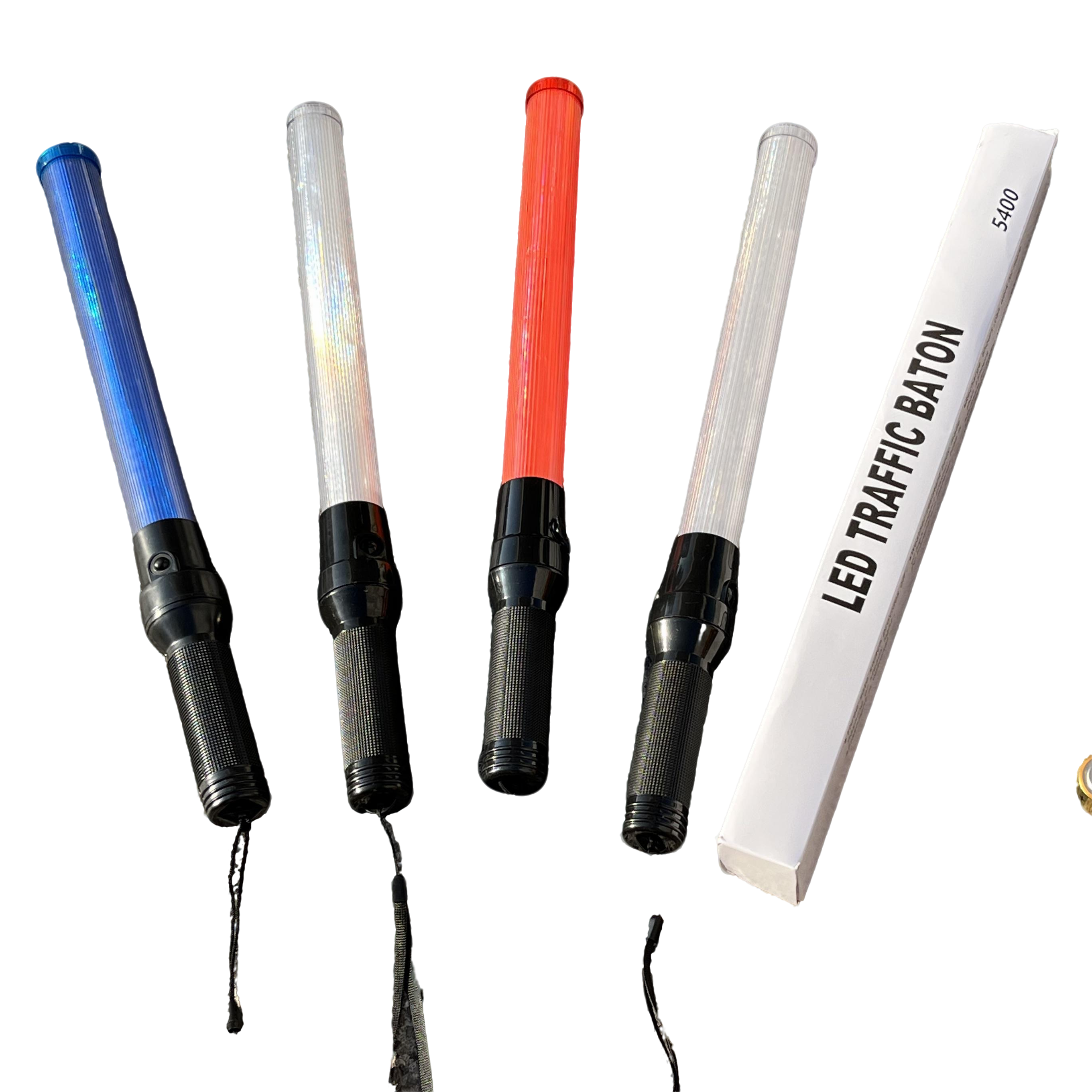 LED Warning Flashing Road Baton for Traffic & Security Lights – 45cm 54cm Rechargeable/Battery