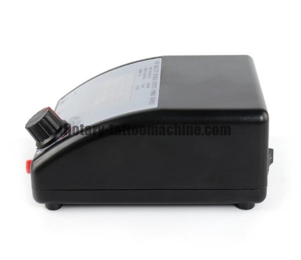 Black Dual Digital Tattoo Machine Power Supply 3 Digits Display Transformer