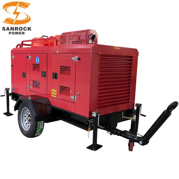 Pompes à eau all-in-one diesel de 30 kW moteur diesel pompe à eau agricole 500 m3/h