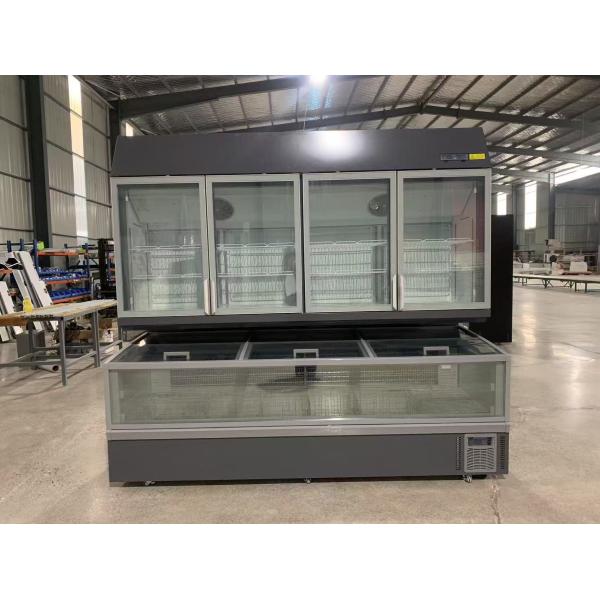 Refrigerador comercial de doble temperatura para el almacenamiento de bebidas congeladas
