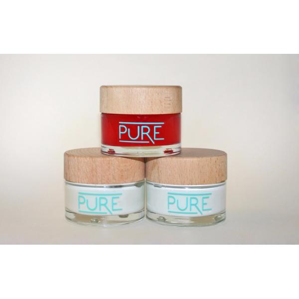 Подгонянный опарник сливк косметик 30ml 50ml PETG пустой с гальванизировать крышкой
