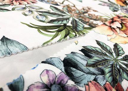 A tela de Microfiber do poliéster do material de folha da cama da luz do sol/94% floresce 260GSM
