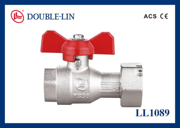 Female X Revolving Female Nut PN25 Brass Ball Valves