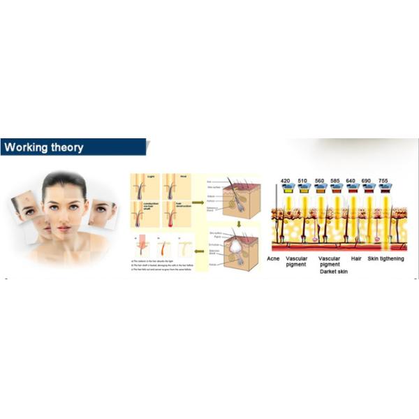 Magneto Optical 1200nm IPL Laser Hair Removal Machine 8.4 Inch LCD Screen