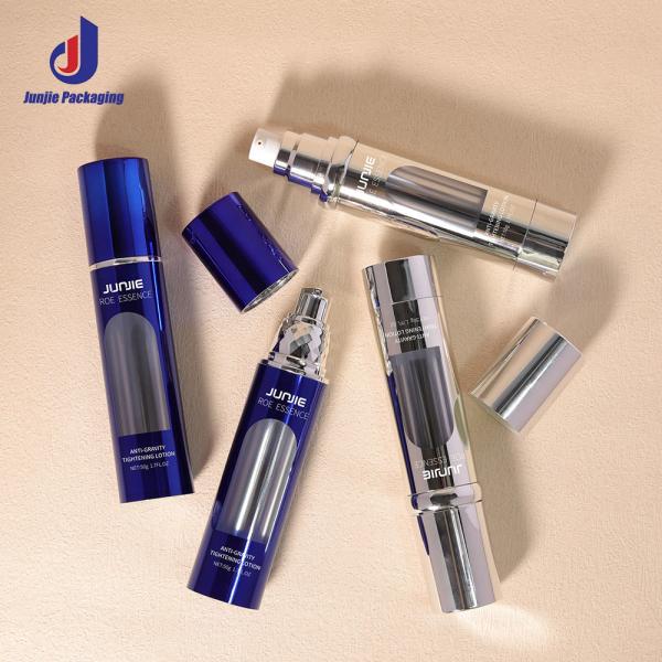 Cosmetic Airless Plastic Bottle 50ml 100ml Lotion Airless Pump Bottle Silk Screening Printing