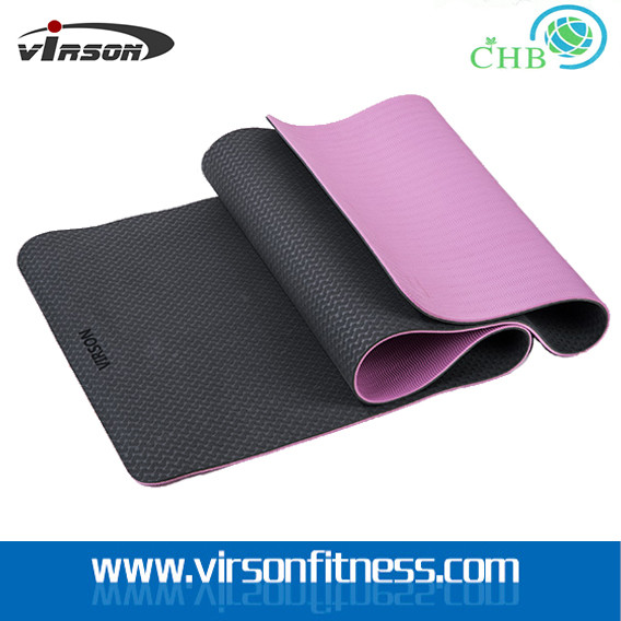 Ningbo Virson yoga mat .yoga mat online.TPE yoga mat. double Layer TPE yoga mat