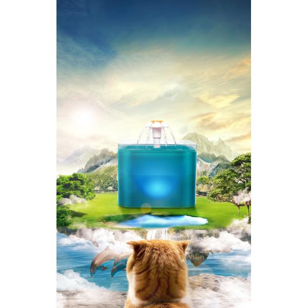 Pet Bowls Feeders Drinker Automatic Cat Water Dispenser Drinking Fountain Length cable