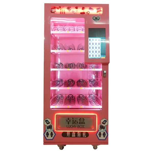 Máquina de venda automática completa da soda do metal, máquinas de venda automática afortunadas azuis/do rosa/amarelo caixa do alimento