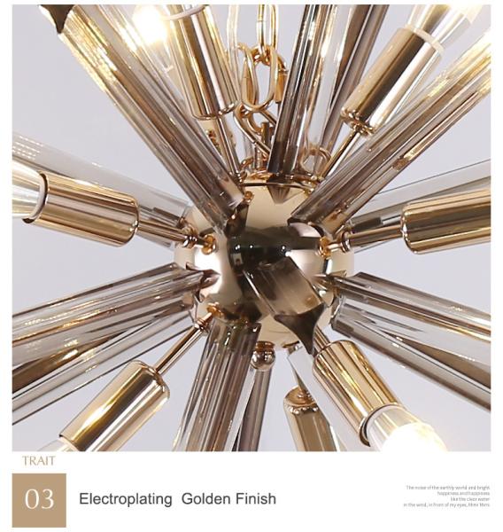 Modern Spuknit Chandelier Lighting Living Room Crystal Hanging Lights Decoration Light Fixture(WH-MI-459)