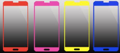 mobile phone Colorful tempered glass screen protector for samsung