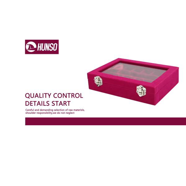 Custom Logo Jewelry Organizer Box Velvet Pendant Necklace Ring Earring