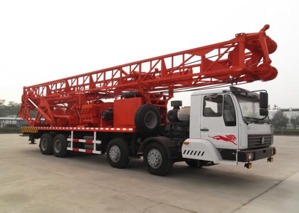 Mechanical Top 1000m Water Well Drilling Rig  Head Drive ISO Certification