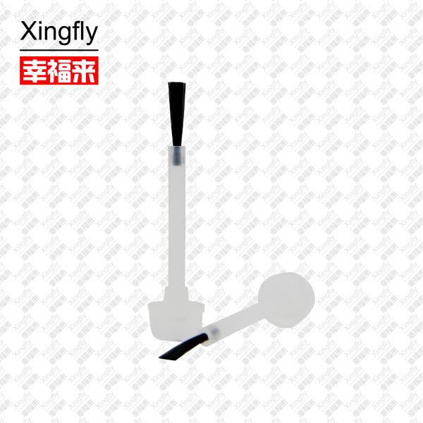 Plastic Pp Nail Polish Brush White Black For Personal Care Nail Bottle