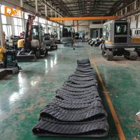 Pista de goma de mini excavadora ligera de 0,8 a 1,5 toneladas