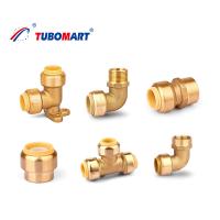 CW617N Pex Push Fittings Livre de Chumbo Push para Conectar Brass Pex Pipe Union