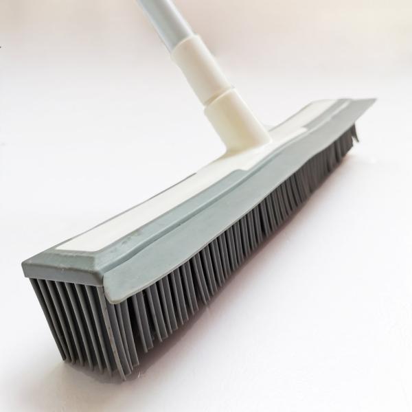 Carpet Rake Rubber Dust Push Broom Soft Squeegee Pet Hair Broom Hardwood Floors