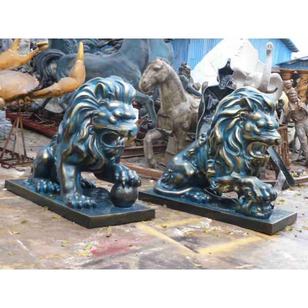 2014 горячая продажа водонепроницаемая стекловолокна статуя льва