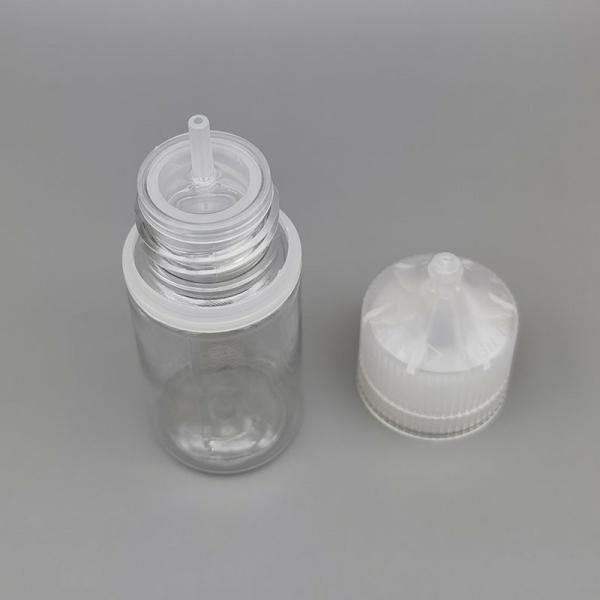 30ml PET Plastic Packaging Empty Plastic Cap Liquid Oil  Squeeze Dropper Bottle With Childproof Cap
