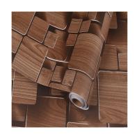 Apartamento estilo de playa de verano Papel de pared de madera para la cocina Backsplash Baño Estante de libros Estante de cajones Liner 1.96ft * 16.4ft