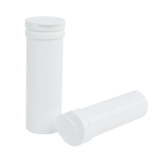 Plastic Packaging Empty Vitamin C Effervescent Tablet Bottle with Desiccant Cover