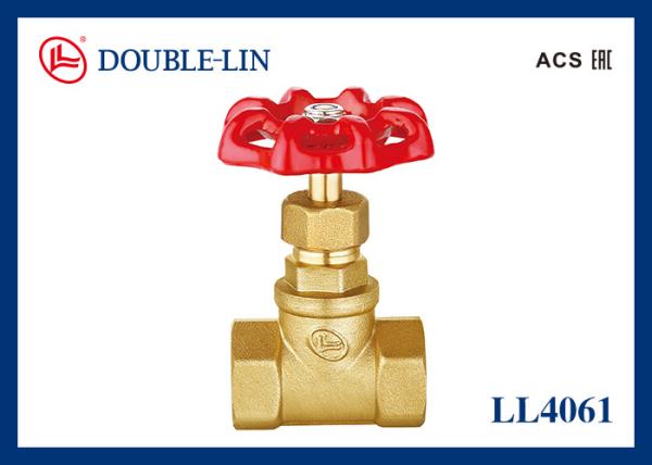 PTFE Filler Female X Female 16 Bar 2 Brass Gate Valve