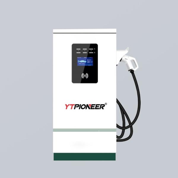 30kW IP54 7 Inch Display Floor Mounted EV Charger Multiple Protection
