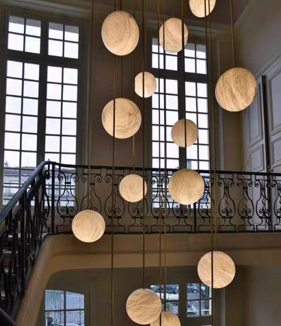 Спиральная современная кристаллическая люстра Зал длинный флеш монтаж люстры освещение кристаллический блеск Led L'Escalier огни