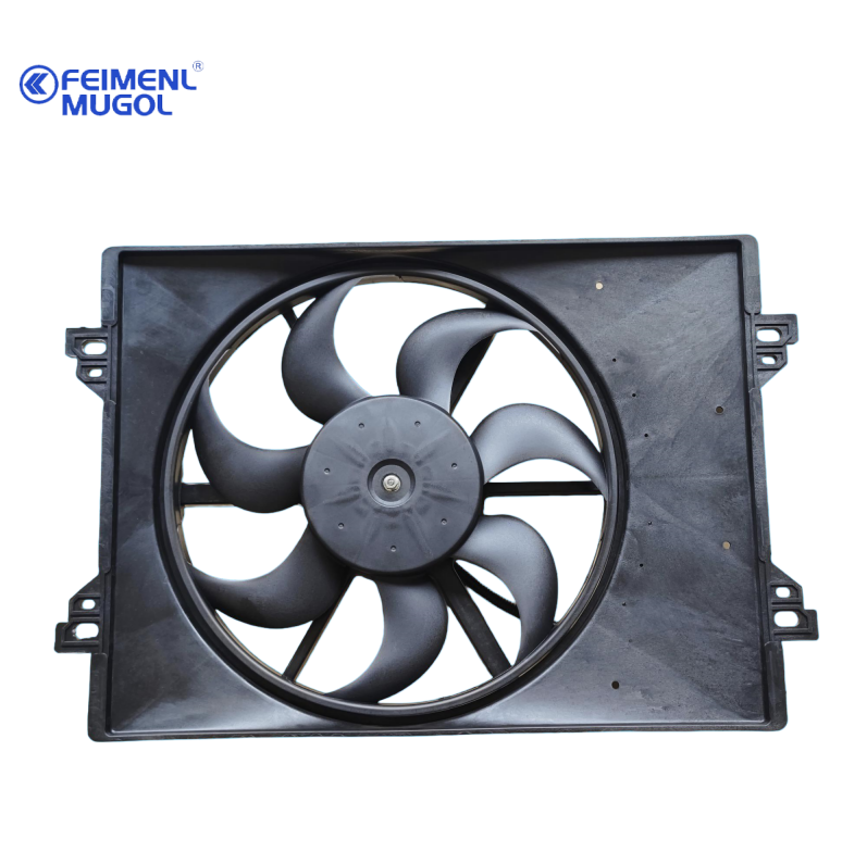 Precision-Balanced EFN2-19553-AA Electric Fan Assembly for JMC Kaiyun Euro 3 Cooling Systems, delivering smooth and quiet operation.