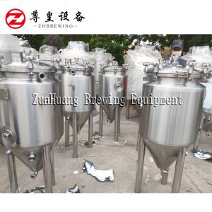 Two Vessel Homemade Beer Machine , Electric Home Brewing System With Wheels