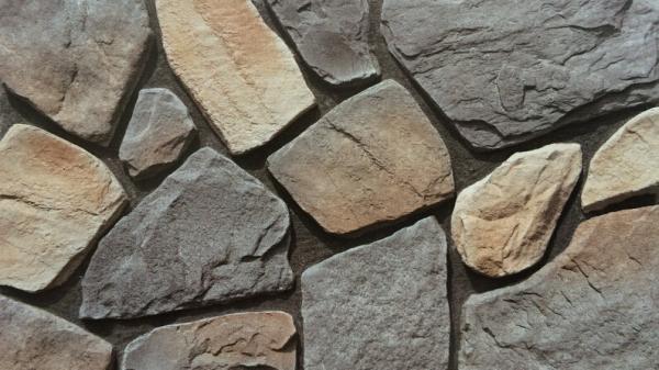 Waterproof Gray White Cement Artificial Stacked Stone Wall Panel