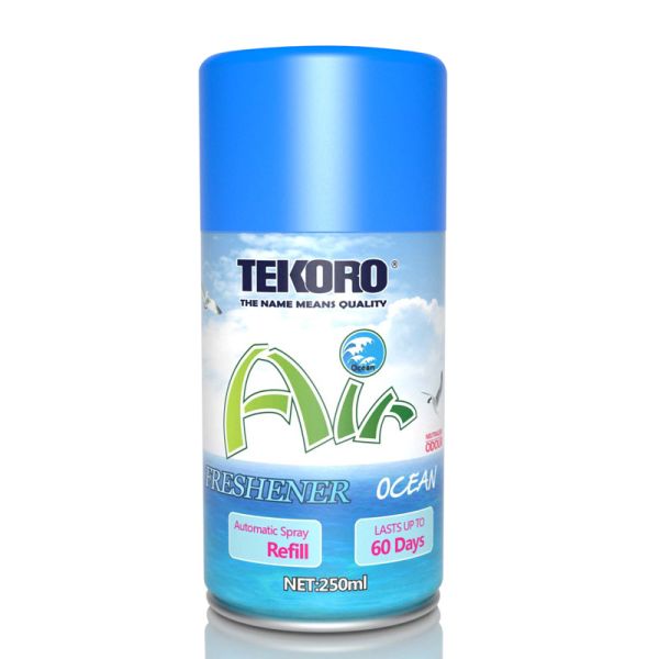 Tekoro Green Apple Flavour Air Freshener Automatic Spray Refill with CE, RoHS, SGS, GMP Certification and ≥200ml Capacity