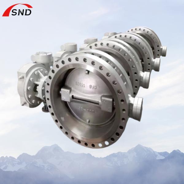 High Temperature  Pressure WCB Flanged Metal Hard Seal Butterfly Valve