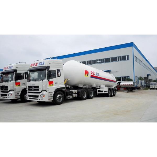 25 Tons LPG Gas Tanker Truck Trailer 25MT With Dongfeng Tractor Head