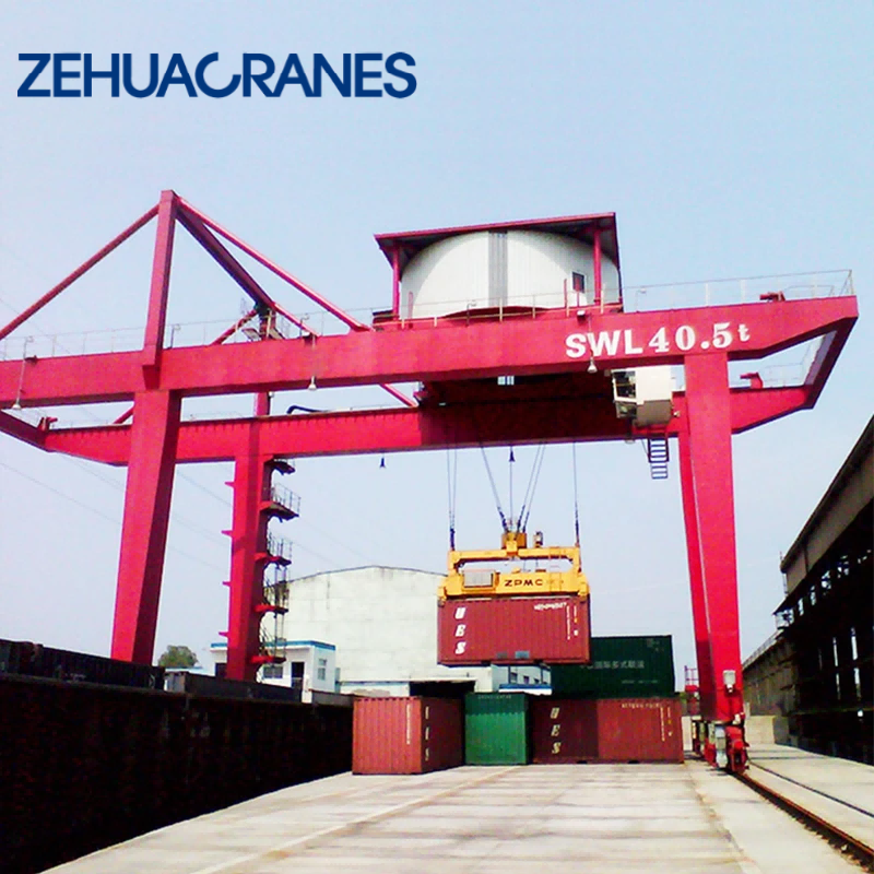 Heavy Duty RMG Rail Mounted Gantry Crane 30T / 40T / 50T / 60T  Intelligent Automated Container Handling Gantry Crane
