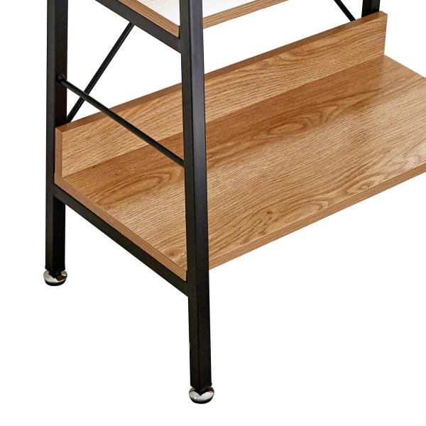 Modern Furniture Ladder Metal And Wood Book Shelves Display 5 Tiers