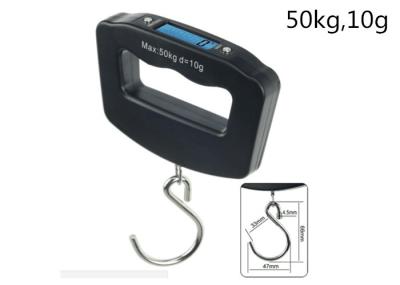 Modern Design Portable Weighing Scale For Luggage , Black Color Digital Suitcase Scales