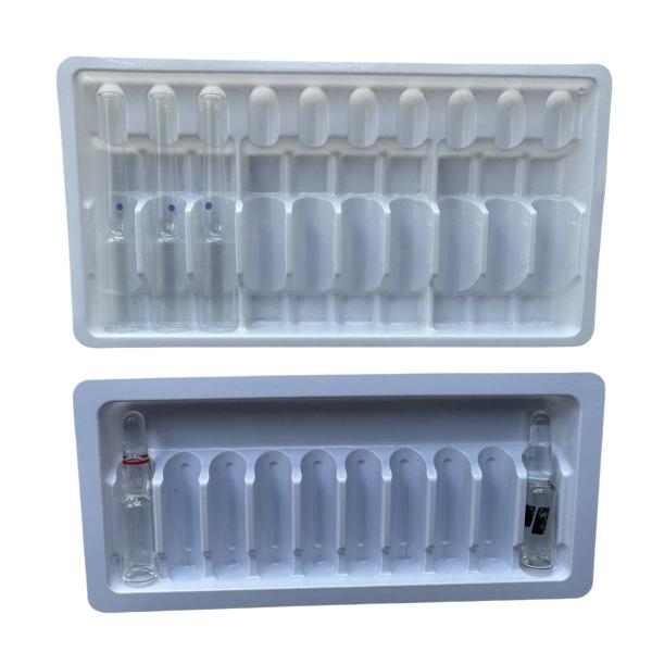 PET blister packaging tray water injection medicine ampoule tray customization